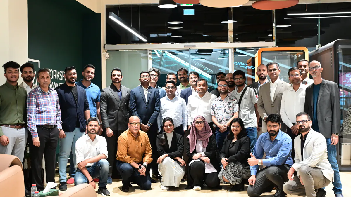 Founders gathered after a curated Global Syndicate room