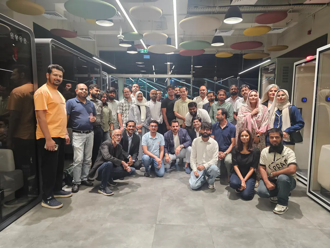 A curated Global Syndicate community after an evening gathering